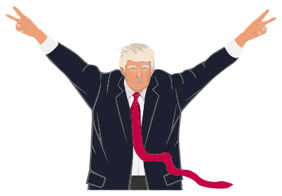 Trump V By Heblo clipart