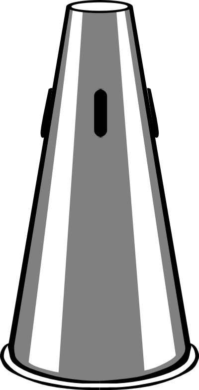 Trumpet Mute (Straight) clipart