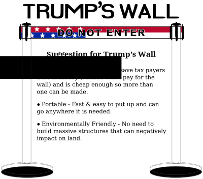 Trump's Wall remix clipart