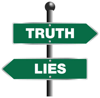 Truth And Lies Sign clipart