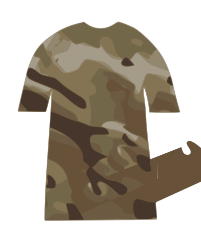 Tshirt-camouflage 03 clipart