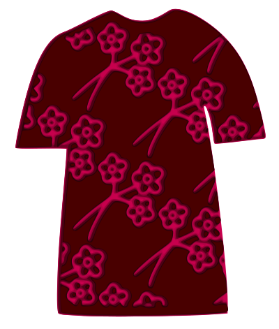Tshirt-plum-pattern 02 clipart