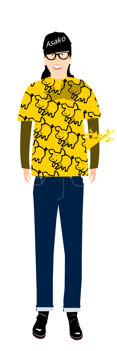 Tshirt-with-pig-pattern 02 clipart