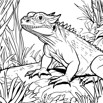 Tuatara clipart