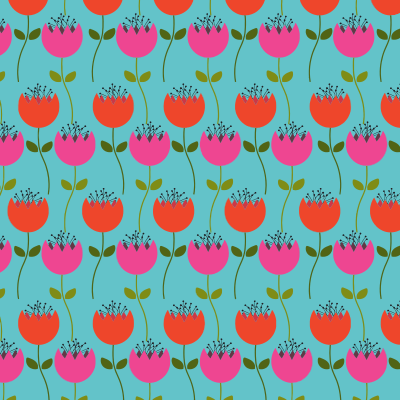Tulips Floral Pattern clipart