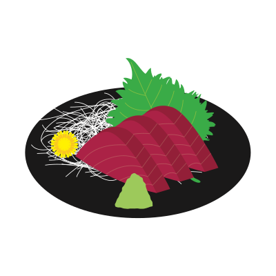 Tuna sashimi clipart