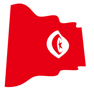 Tunisia waving flag clipart