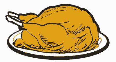 Turkey on Platter clipart