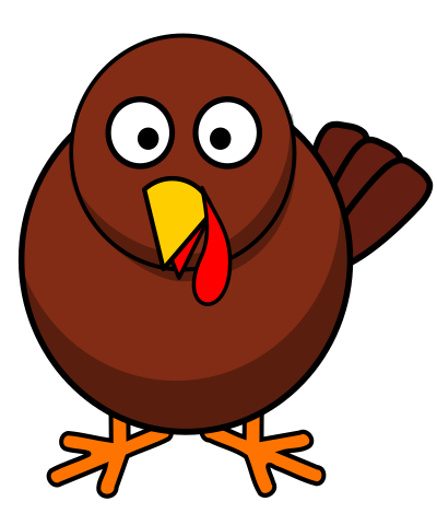 Turkey Round Cartoon clipart