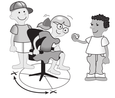 Turn girl in circle, she gets dizzy clipart