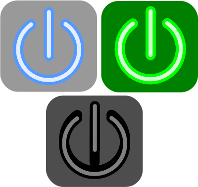 Turn off button clipart