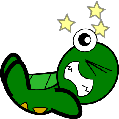 Turtle-Hits the Floor clipart