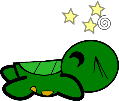 Turtle-Stunned clipart