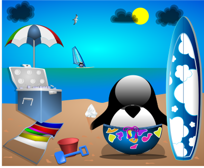 Tux-at-the-Beach-by-Merlin2525-remix-vacances clipart