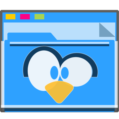 Tux folder clipart