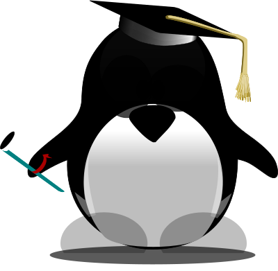 Tux graduate clipart