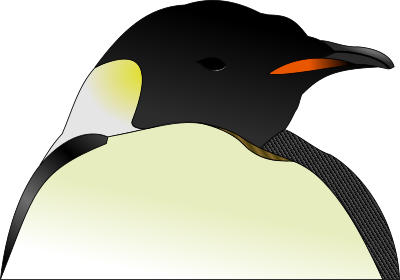 Tux Head - Cabeza de Pingüino clipart