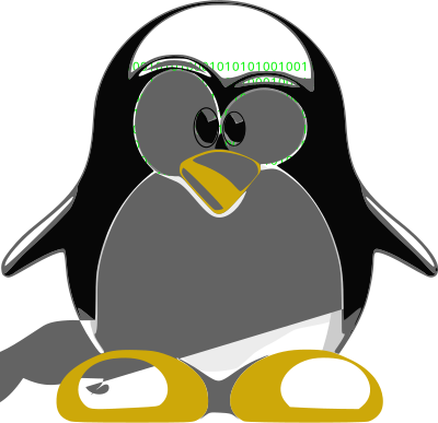 Tux Nerd 1 clipart