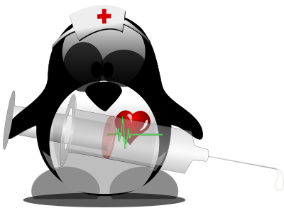 Tux Nurse 1 clipart