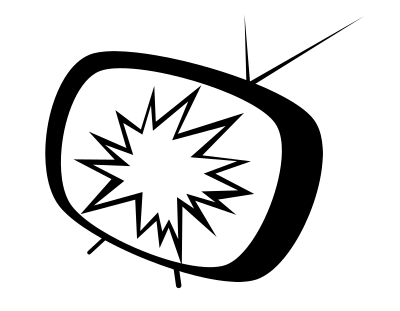 TV cartoon broken clipart