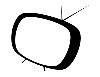 TV cartoon empty clipart