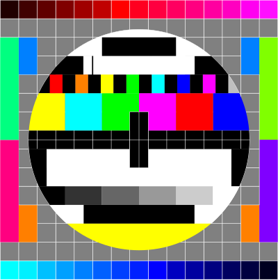 TV Testscreen square shape with some more colors clipart