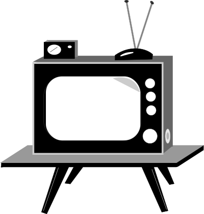 TV VINTAGE clipart