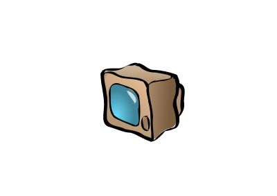 Tv zazou clipart