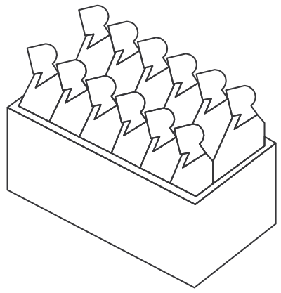 Twelve jurors clipart