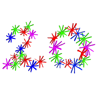 Twenty Fireworks clipart