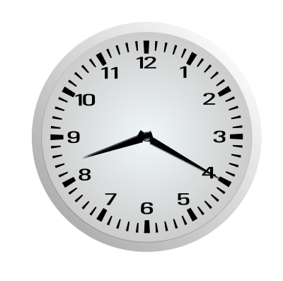 Twenty Minutes After Eight - 8:20 clipart