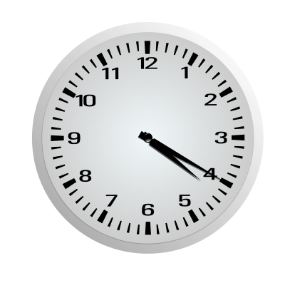 Twenty Minutes After Four - 4:20 clipart