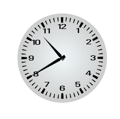 Twenty Minutes Before Eleven - 10:40 clipart