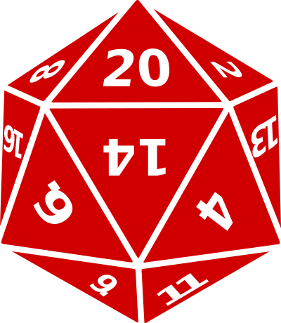 Twenty-Sided Dice clipart