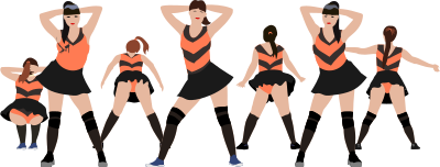 Twerking bees clipart