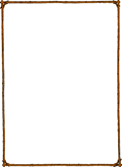 Twig frame (colour) clipart