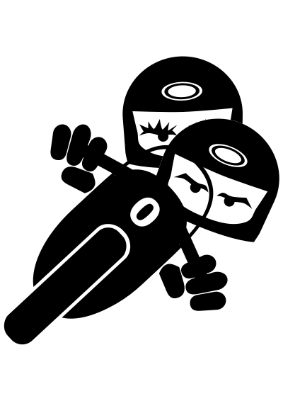 Twin racers clipart