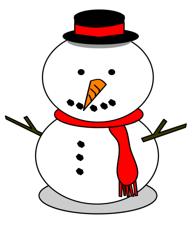 Two Ball Snowman clipart