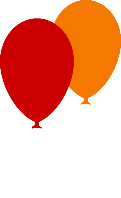 Two ballons clipart
