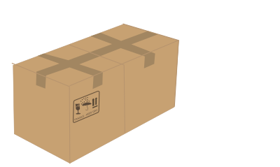 Two boxes clipart