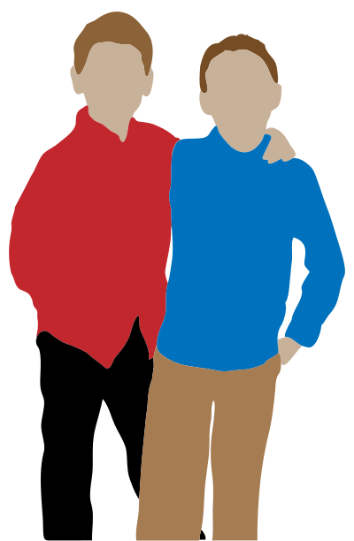 Two Boys clipart
