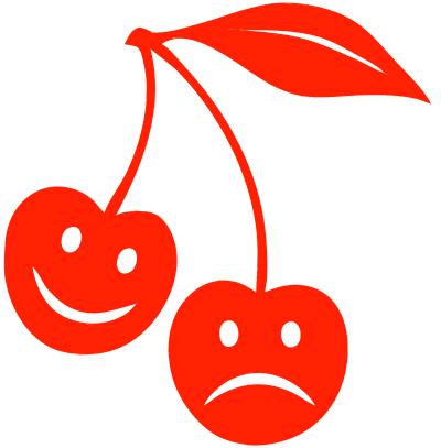 Two cartoon Cherries clipart