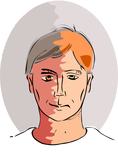 Two Faced Man clipart