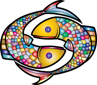 Two Fish One Prismatic clipart