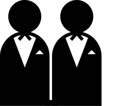 Two Grooms Sign clipart