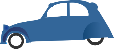 Two horsepower 2cv. clipart