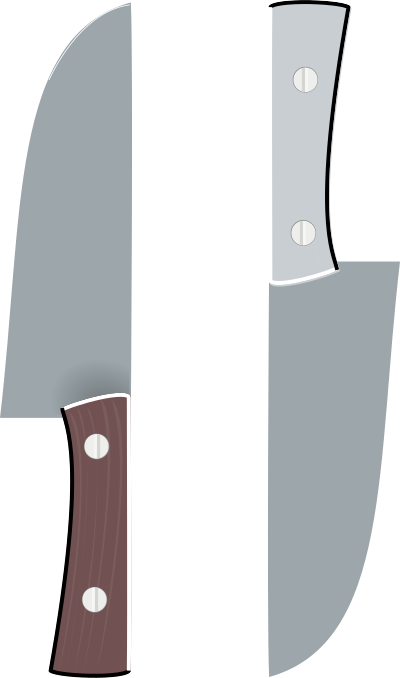 Two knifes clipart