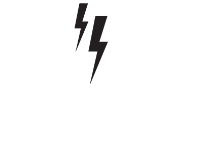Two lightning bolts clipart