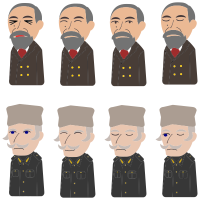 Two Men 4 Variations clipart