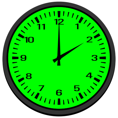 Two o'clock AM clipart